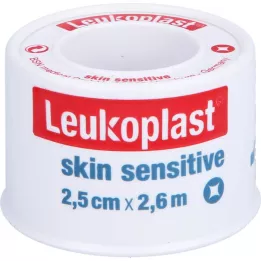 LEUKOPLAST Skin Sensitive 2,5 cm x 2,6 cm z osłoną ochronną, 1 szt