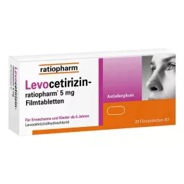 LEVOCETIRIZIN-ratiopharm 5 mg tabletki powlekane, 20 szt