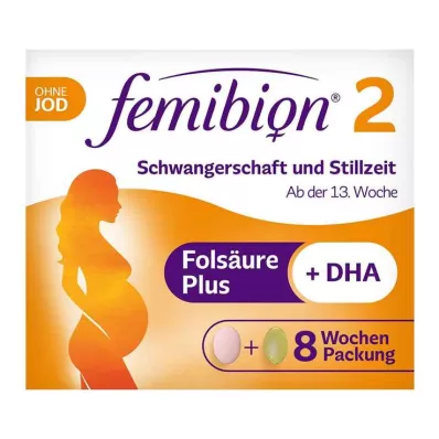 FEMIBION 2 tabletki Ciąża+Laktacja bez jodu, 2X60 szt FEMIBION 2 tabletki Ciąża+Laktacja bez jodu, 2X60 szt