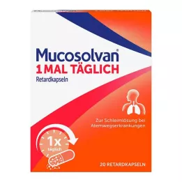MUCOSOLVAN 1 raz dziennie kapsułki o przedłużonym uwalnianiu, 20 szt