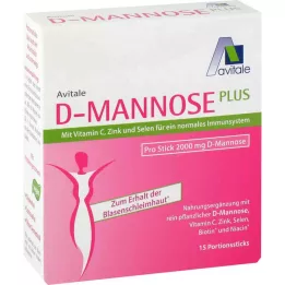 D-MANNOSE PLUS 2000 mg Pałeczki z witaminami i minerałami, 15X2,47 g