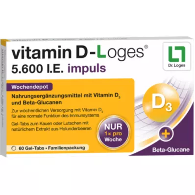 VITAMIN D-LOGES 5 600 impulsów I.E. tygodniowo zajezdnia KTA, 60 szt