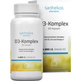 SANHELIOS Witamina D3 Sun Vitamin Complex z K2, 80 szt