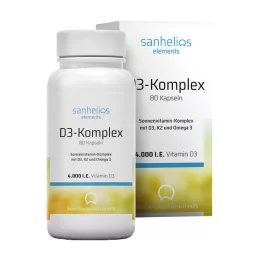 SANHELIOS Witamina D3 Sun Vitamin Complex z K2, 80 szt