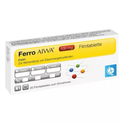 Ferro AIWA 100 mg tabletki powlekane, 20 szt Ferro AIWA 100 mg tabletki powlekane, 20 szt