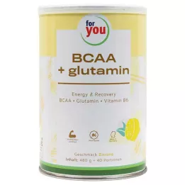 FOR YOU BCAA+glutamina Energy &amp; Recovery Lemon, 480 g