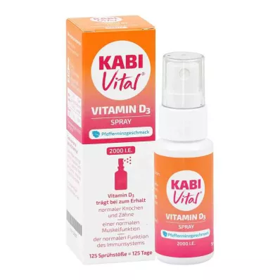 Kabivital 2000 Tj.D3 Spray o smaku miętowym (25 ml) Kabivital 2000 Tj.D3 Spray o smaku miętowym (25 ml)