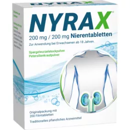 NYRAX Tabletki nerkowe 200 mg/200 mg, 200 szt