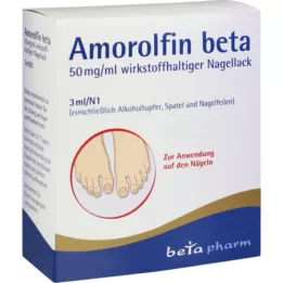 AMOROLFIN Lakier do paznokci beta 50 mg/ml zawierający substancję czynną, 3 ml
