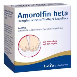AMOROLFIN Lakier do paznokci beta 50 mg/ml zawierający substancję czynną, 3 ml