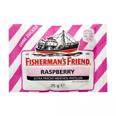 FISHERMANS FRIEND Malina bez cukru w pastylkach, 25 g FISHERMANS FRIEND Malina bez cukru w pastylkach, 25 g