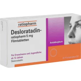 DESLORATADIN-ratiopharm 5 mg tabletki powlekane, 20 szt