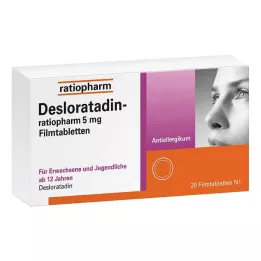 DESLORATADIN-ratiopharm 5 mg tabletki powlekane, 20 szt