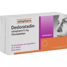 DESLORATADIN-ratiopharm 5 mg tabletki powlekane, 50 szt
