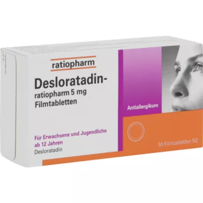 DESLORATADIN-ratiopharm 5 mg tabletki powlekane, 50 szt