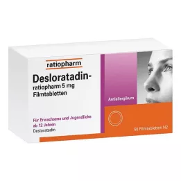 DESLORATADIN-ratiopharm 5 mg tabletki powlekane, 50 szt