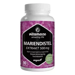 MARIENDISTEL 500 mg ekstraktu o wysokiej dawce wegańskiej Kps., 90 szt