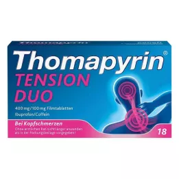 THOMAPYRIN TENSION DUO Tabletki powlekane 400 mg/100 mg, 18 szt