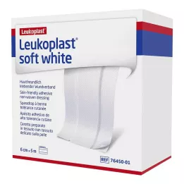 LEUKOPLAST rolka miękkiego białego gipsu 6 cm x 5 m, 1 szt
