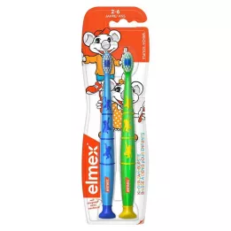 ELMEX Szczoteczka do zębów dla dzieci Duo Pack, 2 szt