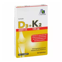 Witamina D3+K2 2000 j.m., 60 szt