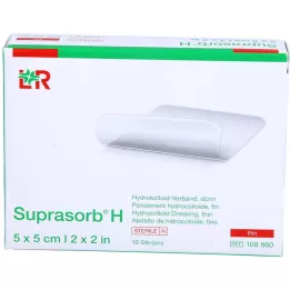 SUPRASORB H Hydrocoll. opatrunek cienki 5x5 cm, 10 szt