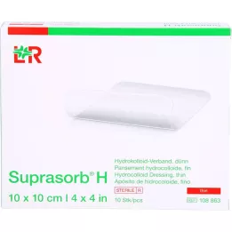 SUPRASORB H Hydrocoll. opatrunek cienki 10x10 cm, 10 szt