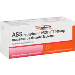 ASS-ratiopharm PROTECT 100 mg tabletki powlekane dojelitowo, 50 szt