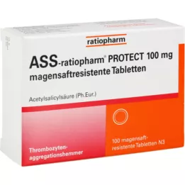 ASS-ratiopharm PROTECT 100 mg tabletki powlekane dojelitowo, 100 szt