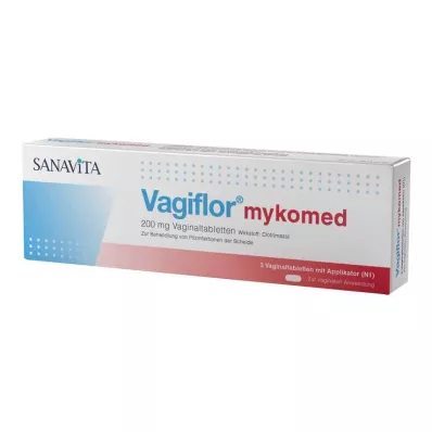 VAGIFLOR mykomed 200 mg tabletki dopochwowe, 3 szt VAGIFLOR mykomed 200 mg tabletki dopochwowe, 3 szt