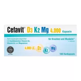 CEFAVIT D3 K2 Mg 4000 j.m. kapsułki twarde, 100 szt