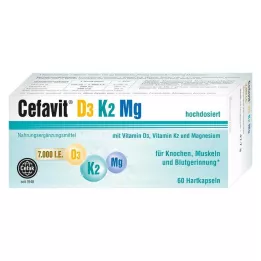 CEFAVIT D3 K2 Mg 7000 j.m. kapsułki twarde, 60 szt