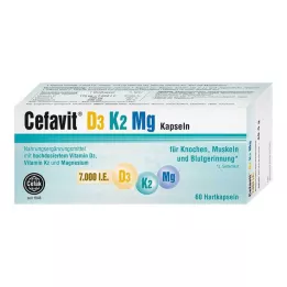 CEFAVIT D3 K2 Mg 7000 j.m. kapsułki twarde, 60 szt