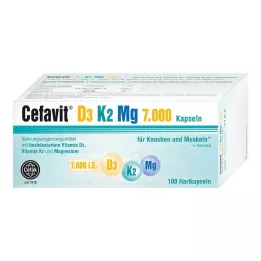 CEFAVIT D3 K2 Mg 7000 j.m. kapsułki twarde, 100 szt