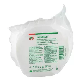 ZELLETTEN Wymazówki 4x5 cm w rolce o zmniejszonej ilości zarazków, 500 szt
