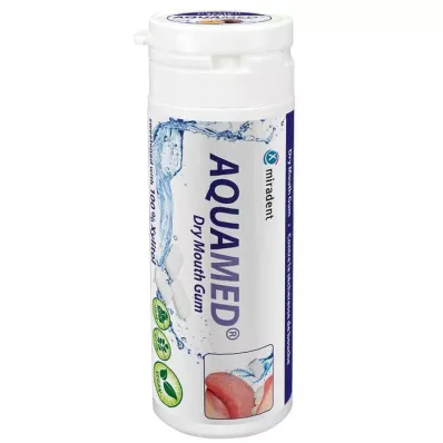 MIRADENT Aquamed guma do żucia na suchość w jamie ustnej, 30 g