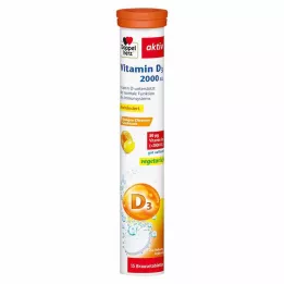 DOPPELHERZ Witamina D3 2000 j.m. w tabletkach musujących, 15 szt