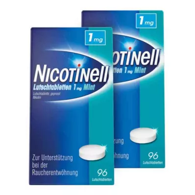 Nicotinell pastylki do ssania 1 mg Miętowe (2x96 sztuk)