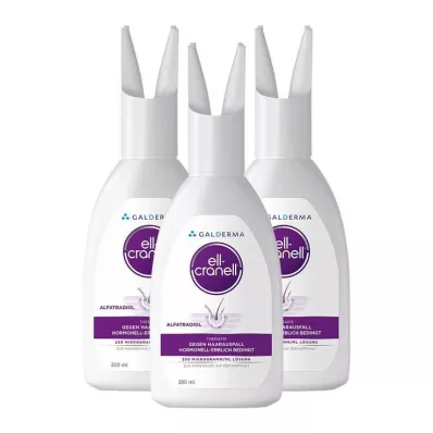 Ell-Cranell na hormonalno-dziedziczne wypadanie włosów, 3x200 ml Ell-Cranell na hormonalno-dziedziczne wypadanie włosów, 3x200 ml
