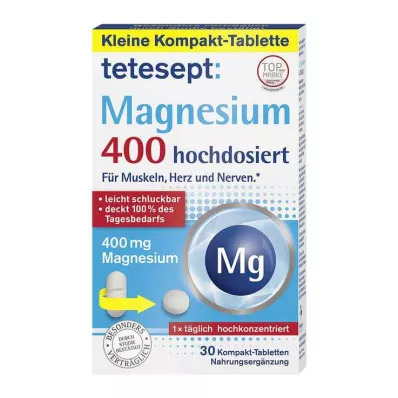 TETESEPT Magnez 400 tabletki o wysokiej dawce, 30 szt