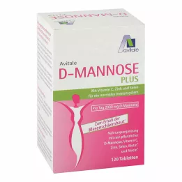 D-MANNOSE PLUS 2000 mg Tabl.w.Vit.u.Mineralstof., 120 szt