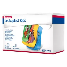 LEUKOPLAST Paski dla dzieci 38x63mm/19x56mm po 50 szt., 100 szt