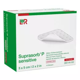 SUPRASORB P sensitive PU-Foam v.non-bor.5x5cm, 10 szt