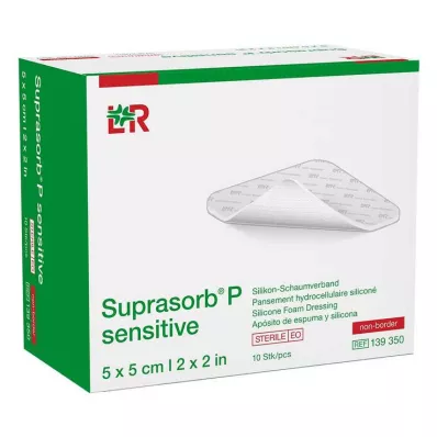 Suprasorb P Sensitive PU-pianka nieborowa 5x5cm, 10 szt