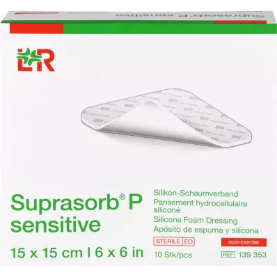 SUPRASORB P sensitive PU-Foam v.non-bor.15x15cm, 10 szt