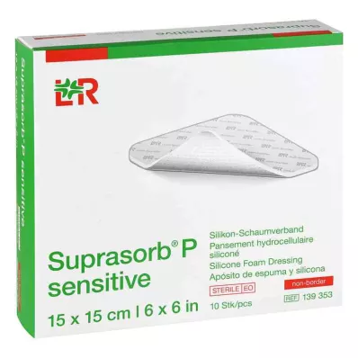 SUPRASORB P sensitive PU-Foam v.non-bor.15x15cm, 10 szt
