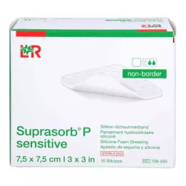SUPRASORB P sensitive PU-Foam v.non-bor.7,5x7,5, 10 szt