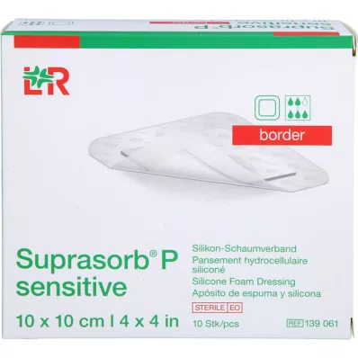 SUPRASORB P sensitive PU-Obramowanie piankowe 10x10cm, 10 szt