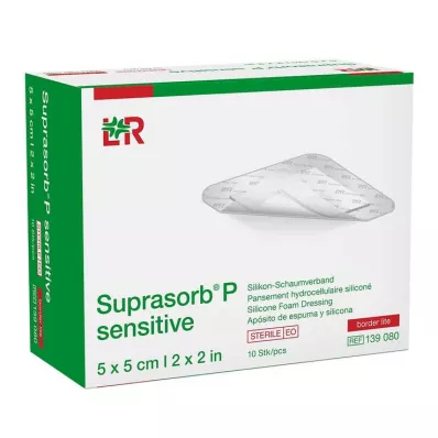 SUPRASORB P sensitive PU-Pianka v.bor.lite 5x5cm, 10 szt
