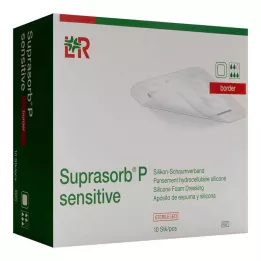 SUPRASORB P sensitive PU-Obramowanie piankowe 5x5cm, 10 szt